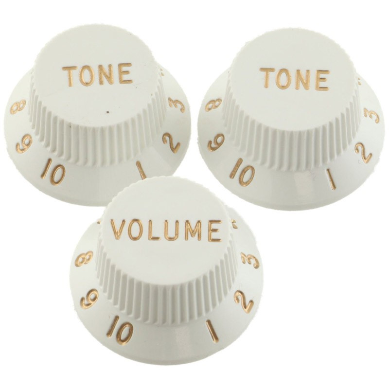 Fender Original Stratocaster Knobs Set - White