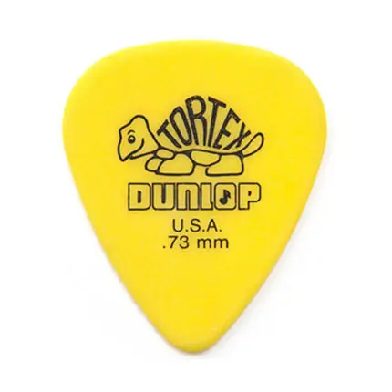 Dunlop 418P Tortex Standard Yellow .73