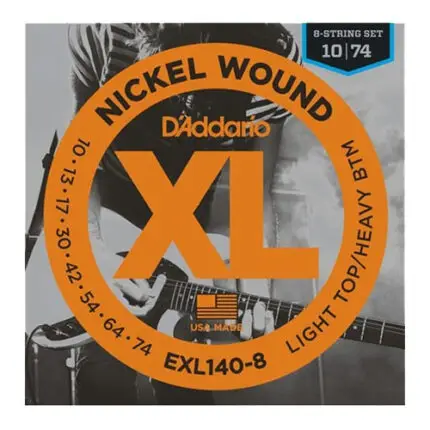 D'Addario EXL110-8 String Light Top Heavy Bottom 10-74