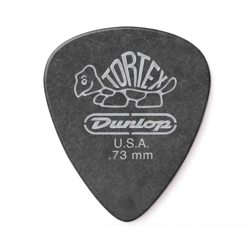 DUNLOP 482P.73 Tortex Standard Pitch Black .73 - 12 pz DUNLOP 482P.73 Tortex Standard Pitch Black .73 - 12 pz