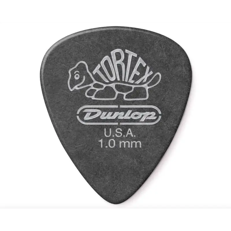 DUNLOP 482P1.0 Tortex Standard Pitch Black 1.0 - 12 pz