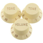 Fender Original Stratocaster Knobs Set - Aged White