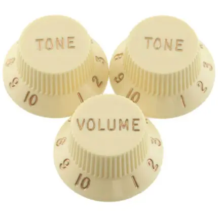 Fender Original Stratocaster Knobs Set - Aged White