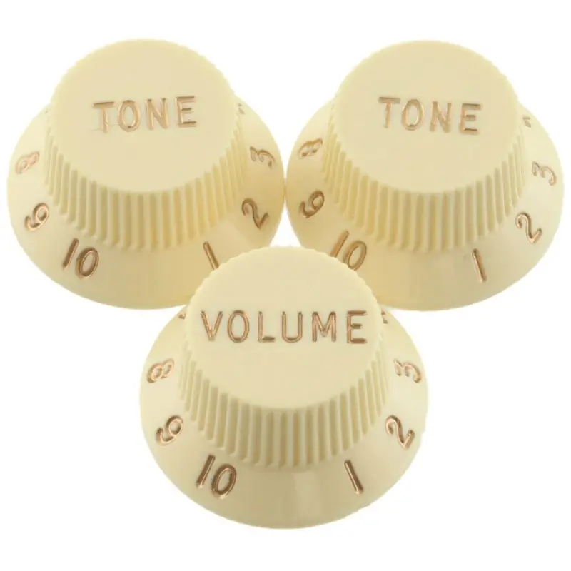 Fender Original Stratocaster Knobs Set - Aged White Fender Original Stratocaster Knobs Set - Aged White