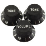 Fender Original Stratocaster Knobs Set - Black