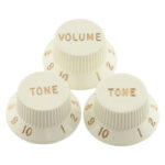 Fender Original Stratocaster Knobs Set - Parchment