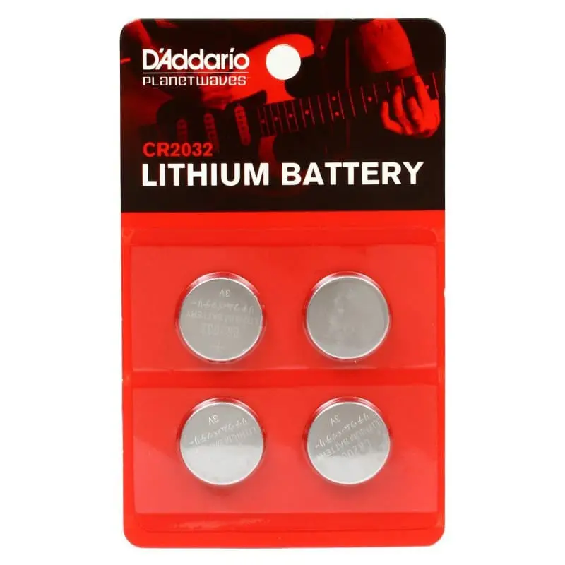 Planet Waves CR2032 Battery, 4-Pack