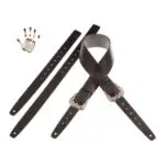 Twin Buckle TC Embossed Flores Nero 7 cm