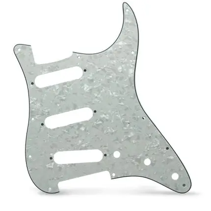 Axlabs Battipenna per Stratocaster White Pearl 11 fori 3 PLY